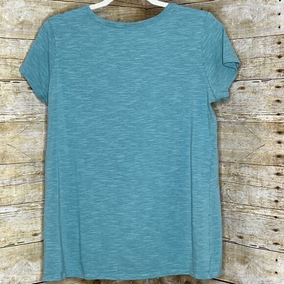 COLUMBIA CASUAL EVERYDAY WEAR NATURE OUTDOOR SUSTAINABLE V-NECK T-SHIRT LARGE - Picture 2 of 3